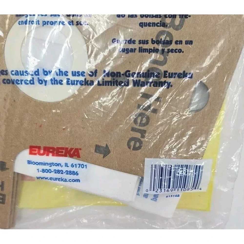 Genuine Eureka Style J Vacuum Bag # 61515A- 3 bags‎ New